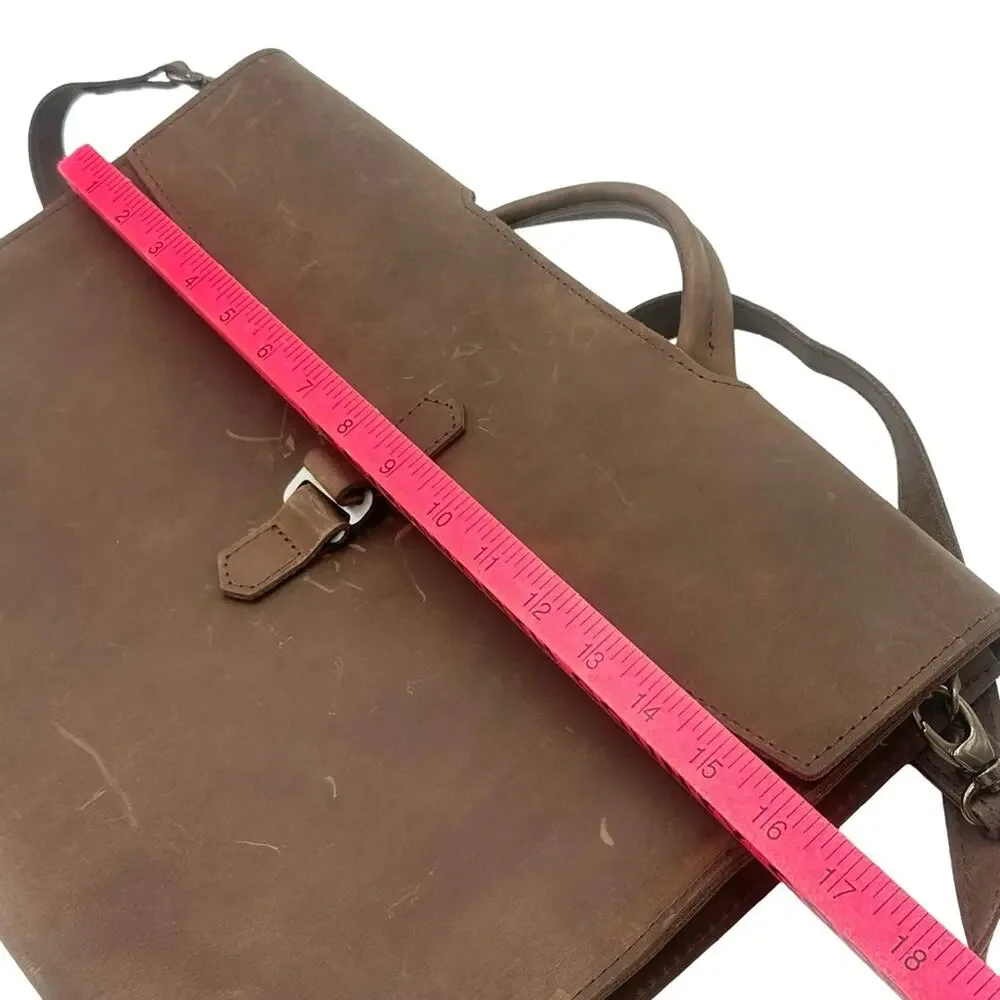 Rustico Leather Briefcase - Brown Leather UNISEX laptop/docs Bag